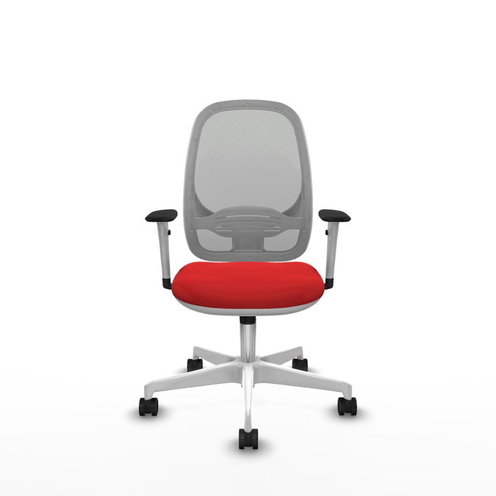 PIQUERAS Y CRESPO Silla de oficina Cilanco con mecanismo Sincro, Rojo y Gris PIQUERAS Y CRESPO Silla de oficina Cilanco con mecanismo Sincro, Rojo y Gris