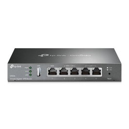 Omada ER605 Gigabit VPN Router para Empresas, Gestión en la Nube, 3 Puertos WAN, 5 Puertos Gigabit, Firewall Avanzado, 20 Túneles IPSec, Soporte 4G/3G por USB