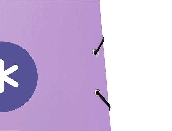 Antartik Carpeta Antartik Tres Solapas Gomas Cartón Forrado A4 Color Lavanda