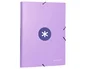 Antartik Carpeta Antartik Tres Solapas Gomas Cartón Forrado A4 Color Lavanda