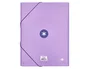 Antartik Carpeta Antartik Tres Solapas Gomas Cartón Forrado A4 Color Lavanda