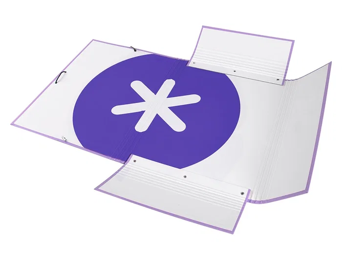 Antartik Carpeta Antartik Tres Solapas Gomas Cartón Forrado A4 Color Lavanda