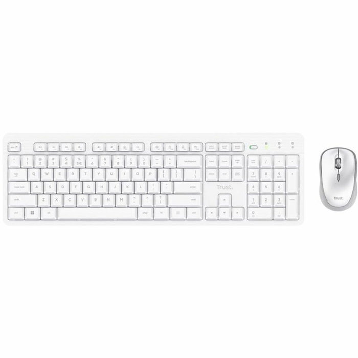Trust Ody II Teclado y Ratón Inalámbricos Silenciosos Blanco