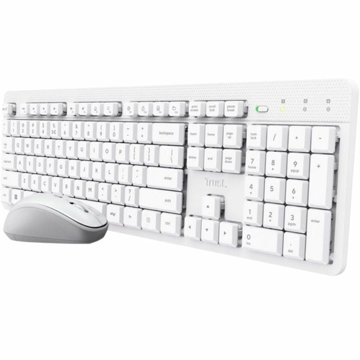 Trust Ody II Teclado y Ratón Inalámbricos Silenciosos Blanco