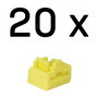 Lindy Bloqueadores de Puerto RJ-45 Amarillo, Pack de 20
