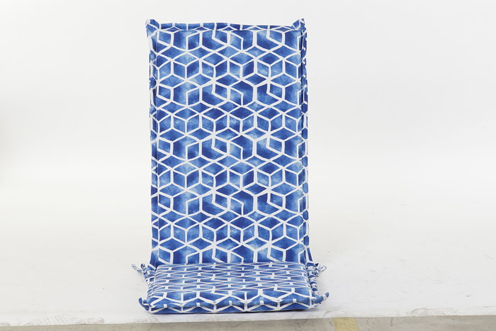 DKD Home Decor Cojín Silla Exterior Boho Azul Blanco 4 x 115 x 42 cm Resistente al Agua DKD Home Decor Cojín Silla Exterior Boho Azul Blanco 4 x 115 x 42 cm Resistente al Agua