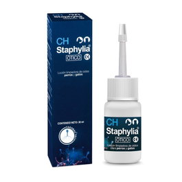 STAPHYLIA OTICO 30 ML Loción limpiadora para oídos con aplicador flexible