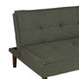 Ixia Sofá-Cama Verde con Estructura de Madera y Metal