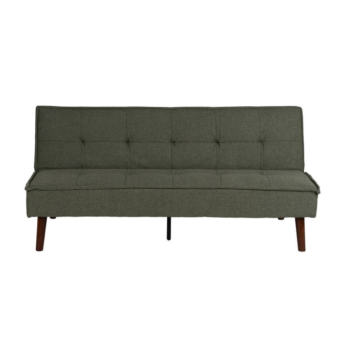 Ixia Sofá-Cama Verde con Estructura de Madera y Metal