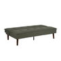 Ixia Sofá-Cama Verde con Estructura de Madera y Metal