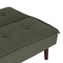 Ixia Sofá-Cama Verde con Estructura de Madera y Metal