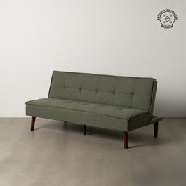 Sofá-Cama Verde Metal-Madera Salón 181 X 88 X 85,50 cm