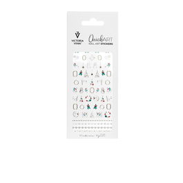 Victoria Vynn Quick Art 8 Large Pegatinas Autoadhesivas para Decoración de Uñas Naturales, Híbridas y de Gel - Estilismo Rápido