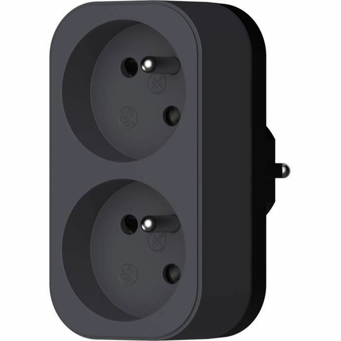 Biplite - QUARX - 2P 16A - Negro y gris antracita Biplite - QUARX - 2P 16A - Negro y gris antracita