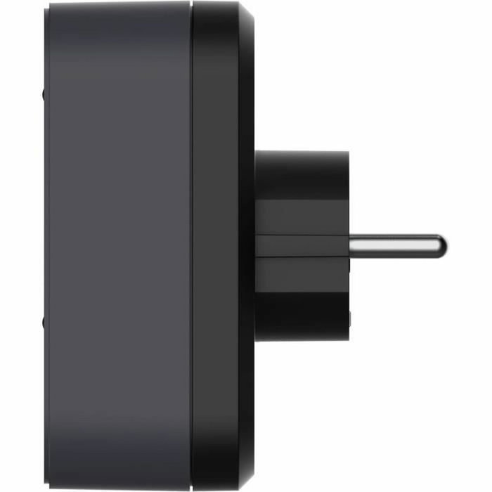 Biplite - QUARX - 2P 16A - Negro y gris antracita Biplite - QUARX - 2P 16A - Negro y gris antracita