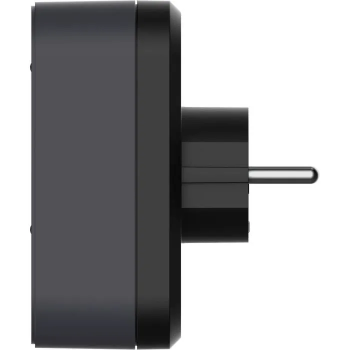 QUARX QUA4004282472360 Biplite Interruptor 2P 16A Negro y Gris Antracita NF