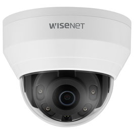Hanwha Wisenet QND-8010R Cámara IP Domo Fijo Exterior 5MP con PoE, Color Blanco