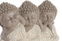 DKD Home Decor Figura Resina Buda Surtido de 3 Unidades Blanco