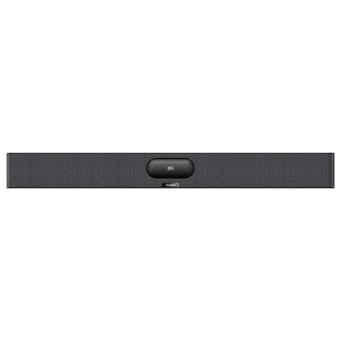 Yealink MeetingBar A25-010 Video Bar con Control Remoto VCR11, Triple Cámara 4K Ultra HD 3840x2160, 30 pps, 8 Micrófonos, WiFi 6, Bluetooth 5.1, Negro