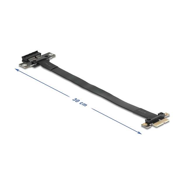 DeLOCK Cable de Extensión/Adaptador Riser PCIe x1 a x1, 30 cm, Conector Macho/Hembra - 81297