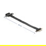 DeLOCK Cable de Extensión/Adaptador Riser PCIe x1 a x1, 30 cm, Conector Macho/Hembra - 81297