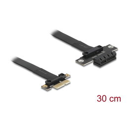 DeLOCK Cable de Extensión/Adaptador Riser PCIe x1 a x1, 30 cm, Conector Macho/Hembra - 81297