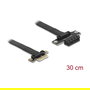DeLOCK Cable de Extensión/Adaptador Riser PCIe x1 a x1, 30 cm, Conector Macho/Hembra - 81297
