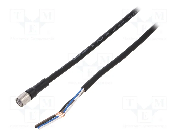 OMRON Cable para sensores M8 hembra recto 5m OMRON Cable para sensores M8 hembra recto 5m