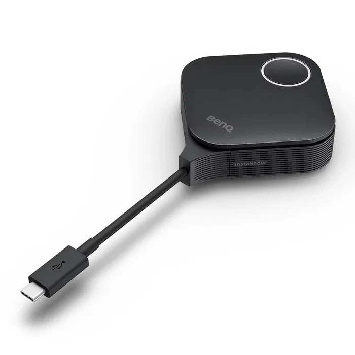 BenQ InstaShow VS25 - Sistema de Presentación Inalámbrico HDMI Escritorio, Compatible Wi-Fi 6 (802.11ax), Hasta 64 Dispositivos, 2 Puertos HDMI, Negro