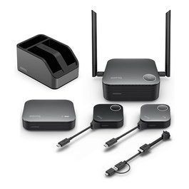 BenQ InstaShow VS25 Sistema de Conferencia Inalámbrico 4K para Escritorio, Negro, HDMI, Wi-Fi 6, Hasta 2400 Mbit/s, Soporta 64 Dispositivos, Compatible con Mac/Linux