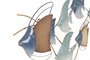 DKD Home Decor Decoración de Pared Metal Peces Azul y Turquesa 90x4,5x45 cm