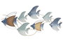 DKD Home Decor Decoración de Pared Metal Peces Azul y Turquesa 90x4,5x45 cm