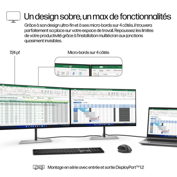 HP Series 7 Pro 724pf Monitor FHD 23.8 pulgadas