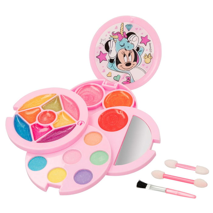 Disney Set Maquillaje Minnie 6 Sombras de Ojos y 12 Brillos de Labios para Niñas +5 Años