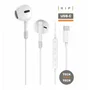 HIP Eartech TEC1301 Auriculares con Micrófono USB-C Blanco, Sonido Estéreo, Controles en Cable