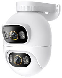 Imilab EC6 Dual 3K+3K Cámara de vigilancia exterior inalámbrica WiFi, visión nocturna, 360°, blanco