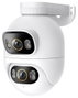 Imilab EC6 Dual 3K+3K Cámara de vigilancia exterior inalámbrica WiFi, visión nocturna, 360°, blanco
