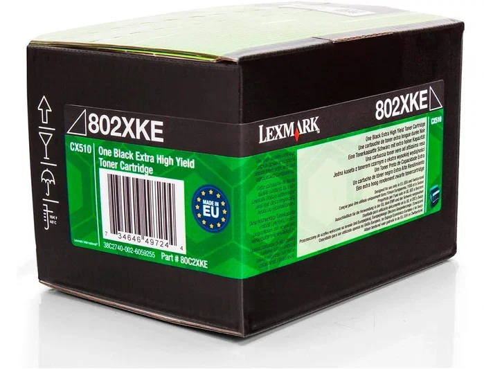 Lexmark 80C2XKE Cartucho de Tóner Negro de Alto Rendimiento Lexmark 80C2XKE Cartucho de Tóner Negro de Alto Rendimiento