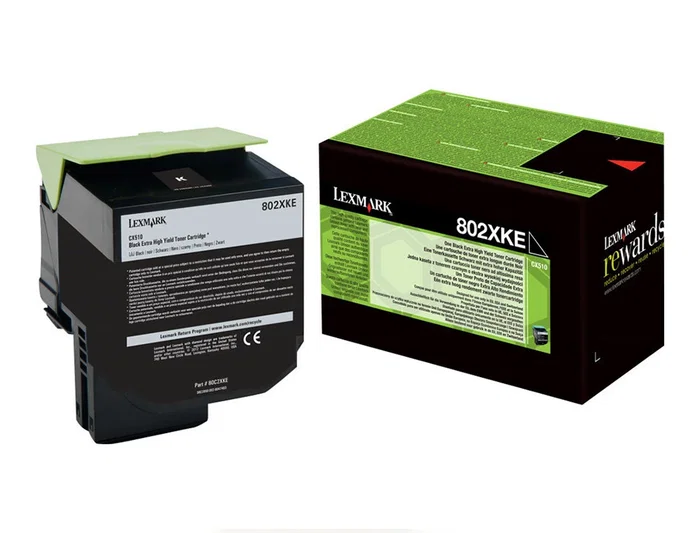 Lexmark 80C2XKE Cartucho de Tóner Negro de Alto Rendimiento Lexmark 80C2XKE Cartucho de Tóner Negro de Alto Rendimiento