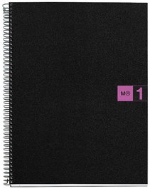 Bloc Miquelrius The Original Notebook 1 Micro.Tapa Pp A4 80H 70G Cuadric.5X5 Fucsia (Set de 5)