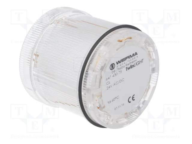 WERMA Módulo de automatización señalizador luminoso LED blanco WERMA Módulo de automatización señalizador luminoso LED blanco