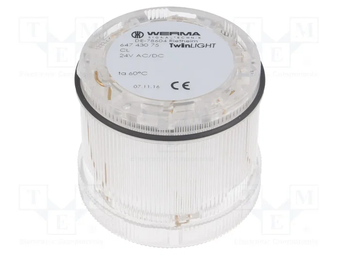 WERMA Módulo de automatización señalizador luminoso LED blanco WERMA Módulo de automatización señalizador luminoso LED blanco