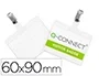 Q-connect Identificador con Pinza KF01560 60x90 mm PVC con Apertura Superior
