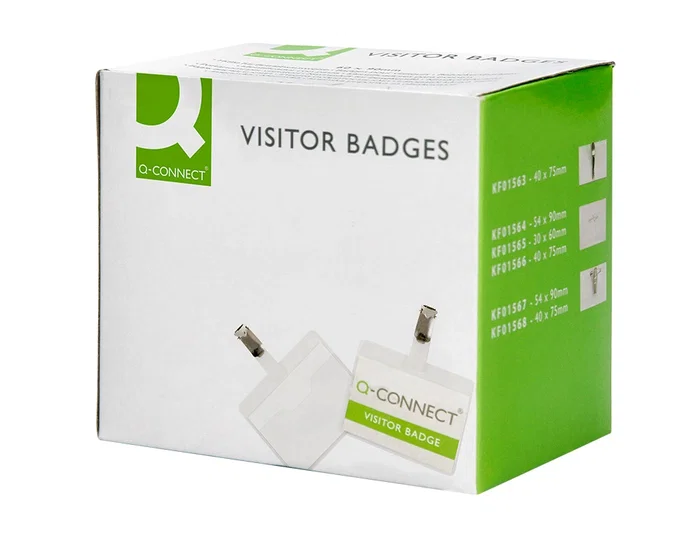 Q-connect Identificador con Pinza KF01560 60x90 mm PVC con Apertura Superior