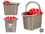 Arte Regal Cubo Fregar 15L Rojo Gris 41x32x31 cm (Set de 10)