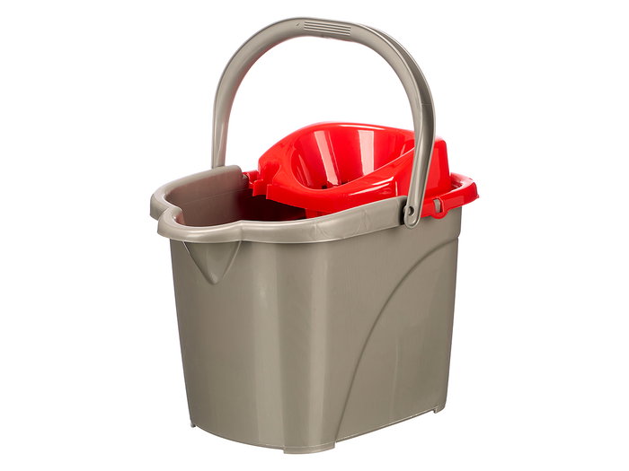Arte Regal Cubo Fregar 15L Rojo Gris 41x32x31 cm (Set de 10) Arte Regal Cubo Fregar 15L Rojo Gris 41x32x31 cm (Set de 10)