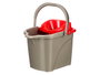 Arte Regal Cubo Fregar 15L Rojo Gris 41x32x31 cm (Set de 10)