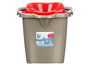 Arte Regal Cubo Fregar 15L Rojo Gris 41x32x31 cm (Set de 10)