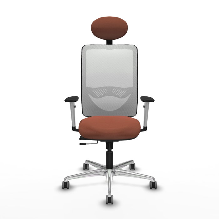 PIQUERAS Y CRESPO Silla de oficina Zulema Marrón y Blanco PIQUERAS Y CRESPO Silla de oficina Zulema Marrón y Blanco