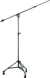 QUIKLOK Soporte Micrófono Jirafa Telescópica Studio Gran Longitud con Ruedas